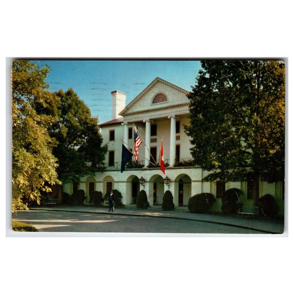 Williamsburg Inn Virginia 1957 Mirro-Krome Postcard Colonial VA Hotel